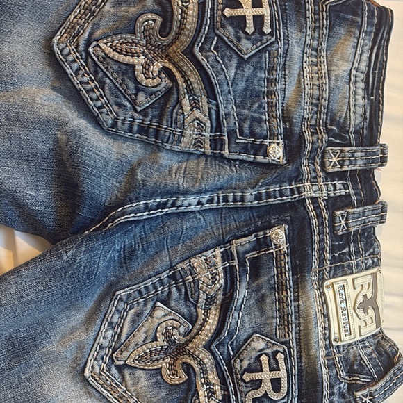 Rock Revival Other - Rock Revival Distressed Blue Jeans